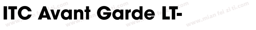 ITC Avant Garde LT字体转换